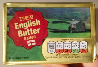 English Butter Salted Tesco 250 g, code 6078410773863