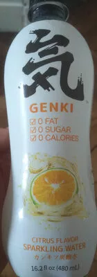 Eau gazeuse citron Genki 480 ml, code 6970399920439