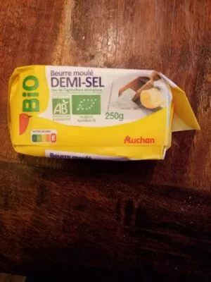 Beurre demi-sel bio Auchan 250g, code 7209294417621