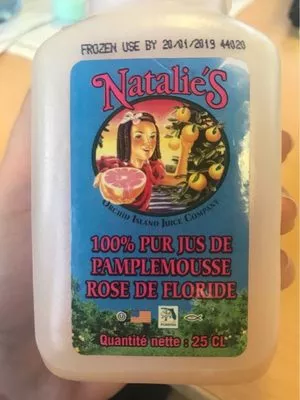 Jus de pamplemousse rose de Floride Natalie's , code 7253412822590