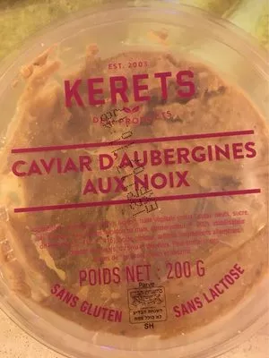 Caviar d'aubergine aux noix Kerets , code 7290014435209