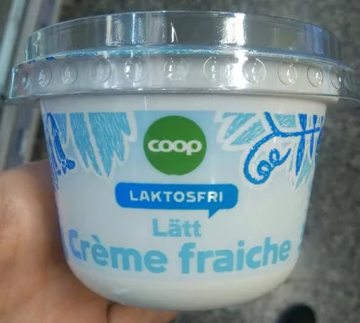 Laktosfri lätt crème fraîche Coop , code 7300156503060