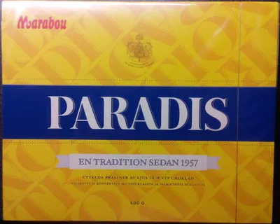 Marabou Paradis Marabou, Mondelez 500 g, code 7310510002566
