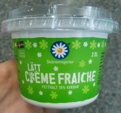 Lätt crème fraîche Skånemejerier, Lactalis 2 dl, code 7310867003841