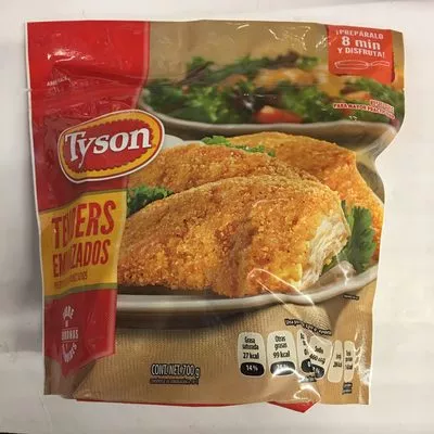 Tender de pollo empanizados Tyson 700 g, code 7501100647964