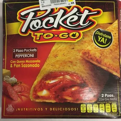 Pizza Pockets Pepperoni, Pocket to go Pocket to go 226 gr., code 7503016956314