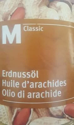 Huile d'arachides M-Classic, Migros 1000 ml, code 7610200040534