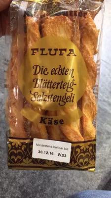 FLUFA Die echten Blätterteig-Salzstengeli Käse Flufa 125 g, code 7610979010202
