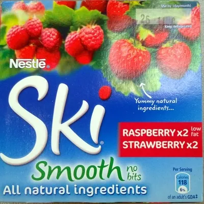 Ski Smooth 2xRaspberry 2xStrawberry Nestlé , code 7613031418947