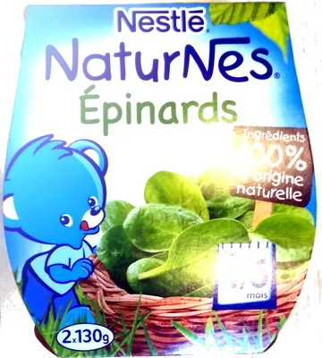 NESTLE NATURNES Petits Pots Bébé Epinards -2x130g -Dès 4/6 mois Nestlé,  Naturnes 260 g, code 7613031478149