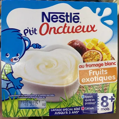 P Tit Onctueux Au Fromage Blanc Fruits Exotiques 400g 4x100 G Ean Desserts Lactes Pour Bebe