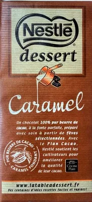 Chocolat dessert au caramel Nestlé 170 g (40 carreaux), code 7613032471842
