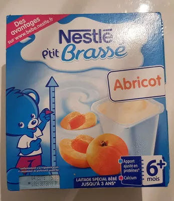 Ptit brassé abricot Nestlé Bébé, Nestlé 400 g e (4 * 100g), code 7613035025820