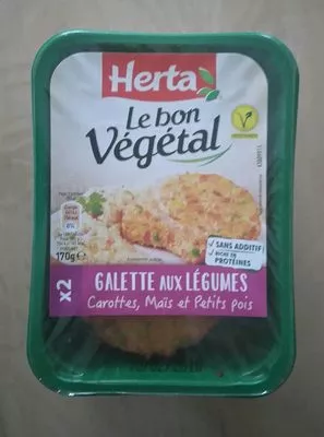Le Bon Végétal - Galette aux Légumes Herta 170 g e, code 7613035694507