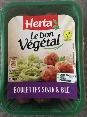 Boulettes soja et blé Herta , code 7613036021326