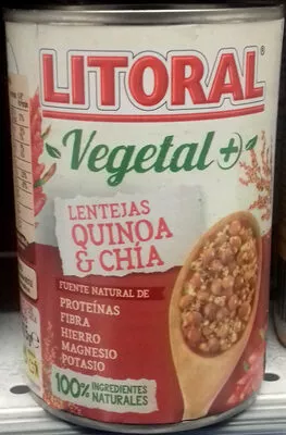 Vegetal lentejas con quinoa & chía Litoral 415 g, code 7613036939638