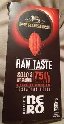 Nero raw taste tavoletta di cioccolato fondente Perugina, Nestlé 95 g, code 7613037029055