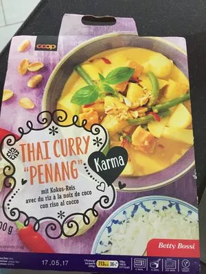 Thai Curry Penang avec du riz à la noix de coco Coop Karma, Coop Betty Bossi, Karma, Betty Bossi, Coop 400 g, code 7613331818195
