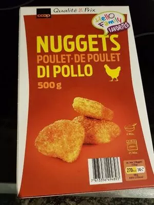 Nuggets poulet Coop 500g, code 7613356494893