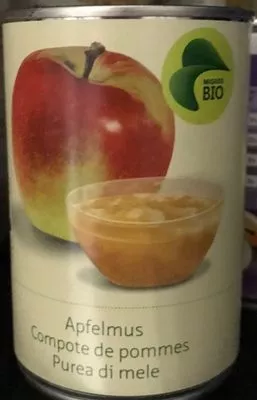 Purea di mela Compote de pommes MIGROS BIO 445g, code 7616800150215