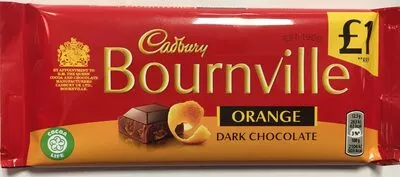 Bournville orange dark chocolate Cadbury , code 7622201124830