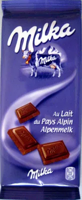 Chocolat au lait du pays alpin (Lot de 4) Milka, Kraft Foods 400 g (4 x 100 g), code 7622210161338