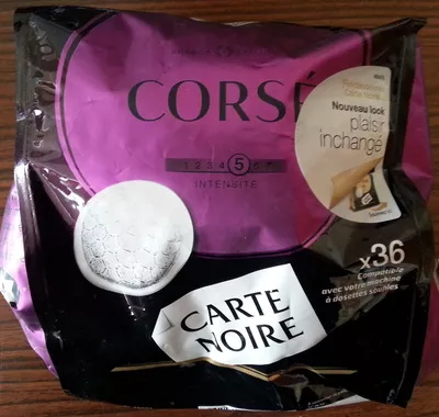 Corsé Café Carte Noir Carte noire, Kraft foods, Mondelez 250g (36 dosettes), code 7622300224950
