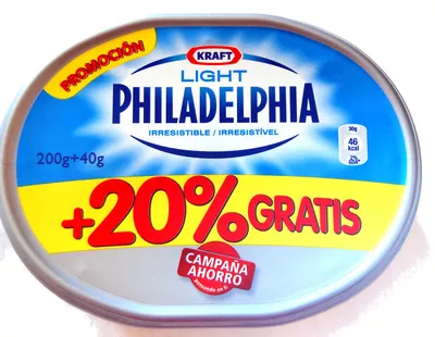 Philadelphia light (+20% gratis) Philadelphia, Kraft Foods 240g, code 7622300563240