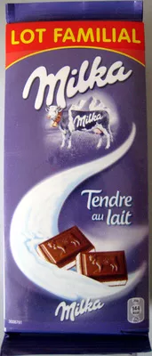 Chocolat Tendre au lait (lot de 6) Milka, Kraft Foods 600 g (6 x 100 g), code 7622300701949