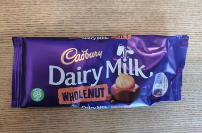 Dairy Milk chocolate bar Wholenut Cadbury 120g, code 7622300735951