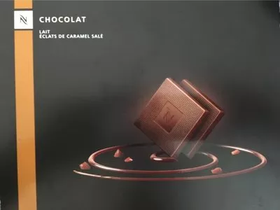 Chocolat lait eclats de caramel salé  , code 7630030301735