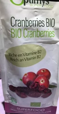 Optimys Cranberries Bio 200 g Optimys 200 gr, code 7640149390513