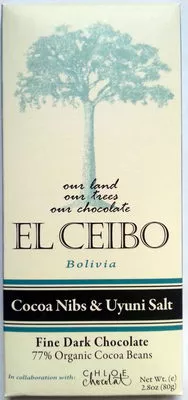 El ceibo, fine dark chocolate El Ceibo 80 g, code 7771711000506