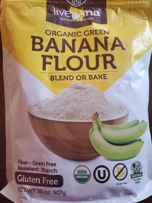 Organic Green Banana Flour livekuna 32 oz, code 7862120310376