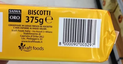 Oro Saiwa Kraft foods Italia 375 g, code 8000090003297