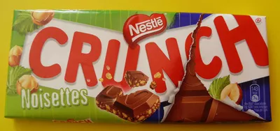 Nestle crunch, milk chocolate with crisp cereals bar, hazelnut Nestlé, Crunch 100 g, code 8000300256307