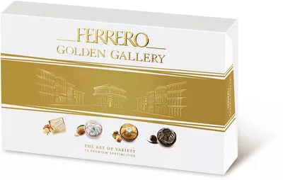 Ferrero golden gallery t.13 boite de 13 bouchees Ferrero,  Ferrero golden gallery 122 g, code 8000500262283
