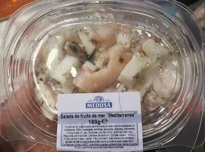 Salade de fruits de mer "Mediterranea" Medusa 150 g, code 8001115677615