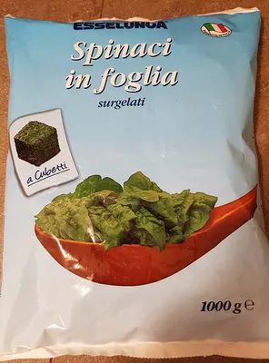 Spinaci in foglia Esselunga, O.R.T.O. verde 1000 g, code 8002330112530
