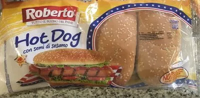 Pain hot dog au sésame Roberto , code 8003490036506