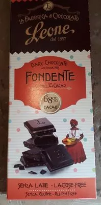 Dark chocolate with cocoa nibs 68% Leone , code 8005028142055