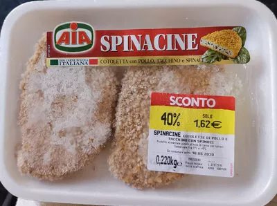 Spinacine AIA,  Veronesi 220 g, code 8008110260125