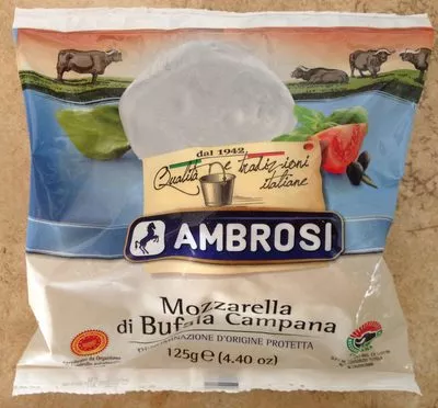 Mozzarella di Bufala Campana AOP (20% MG) Ambrosi 125 g, code 8009327003963