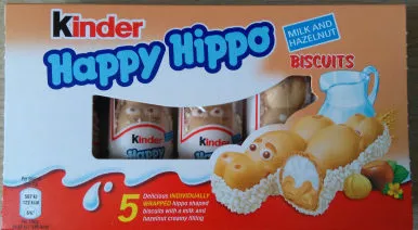Happy Hippo Milk and Hazelnut Biscuits 5 x (103g) ferrero 103 g, code 80136194