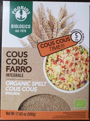 organic spelt couscous Probios 500g, code 8018699010172