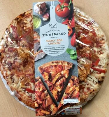Pizza smoky bbq chicken Marks & Spencer , code 821001853940069900490