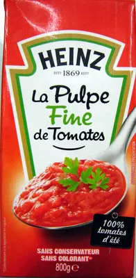 La Pulpe Fine de Tomates Heinz 800 g, 750 ml, code 8410066110100