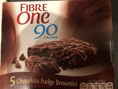 Calorie Chocolate Fudge Brownies Fibre One 5, code 8410076620002