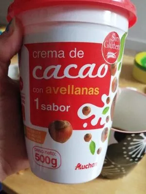Crema de cacao con avellanas un sabor Auchan 500 g, code 8410087550466