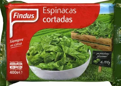 Espinacas Cortadas Findus 400 g (4 x 100 g), code 8410092040211